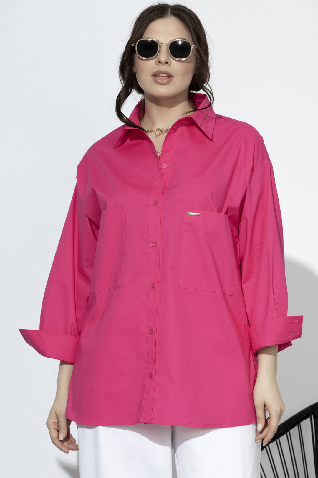 Блузка SOVA 11078 фуксия - фото 1